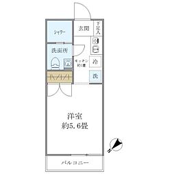 Nフローラ明大前 ワンルームの間取図画像