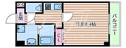 CITYSPIRE上新庄 1Kの間取図画像