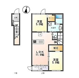 ローズ・ヴェルジュ 2階/-