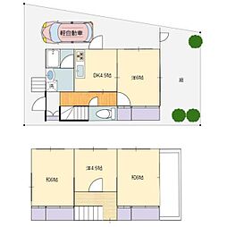 碑文谷1戸建て 1階4DKの間取り