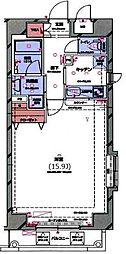 パレステュディオときわ台 1Kの間取図画像