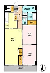 間取図画像 2LDK