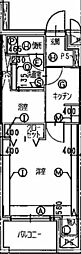 ジェノヴィア東川口 1Kの間取図画像