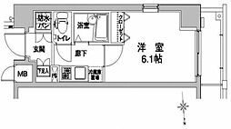 ドルチェ東京深川・壱番館 7階1Kの間取り