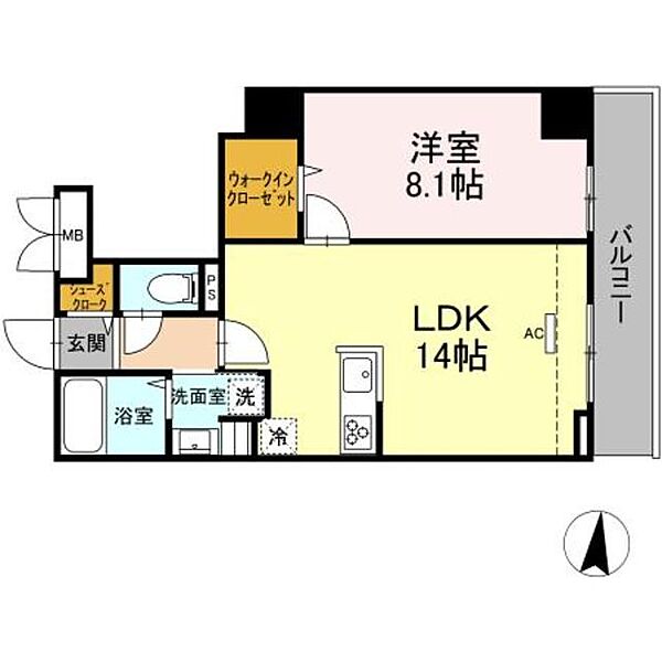 GRAND　SOLEIL 215｜神奈川県川崎市高津区上作延１丁目(賃貸マンション1LDK・2階・49.26㎡)の写真 その2