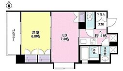 リバーレ池袋 1LDKの間取図画像