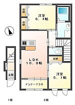 メゾン・ド・エトワール 201 ｜ 新潟県燕市富永107-1（賃貸アパート2LDK・2階・60.64㎡） その2