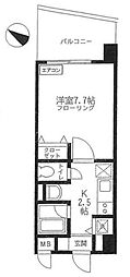 イストアール 1Kの間取図画像
