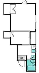 アン・ボア 1Kの間取図画像