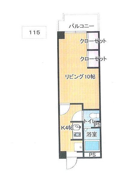 フジマンション 115｜福岡県久留米市梅満町(賃貸マンション1K・1階・32.30㎡)の写真 その2