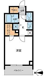 プライムコート成増 1Kの間取図画像