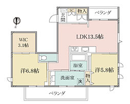 (シニア限定)ヘーベルヴィレッジ西荻窪善福寺～フォルス善福寺 2LDKの間取図画像