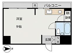 マンション五反田 ワンルームの間取図画像