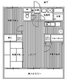ミワパルク東平尾 3LDKの間取図画像