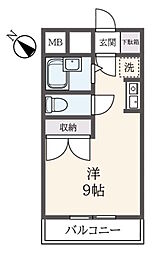 ベル・メゾン ワンルームの間取図画像