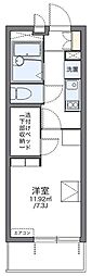 レオパレスコージーコートKI 1Kの間取図画像