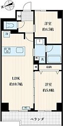 leSuda 2LDKの間取図画像