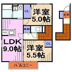 間取図画像 2LDK