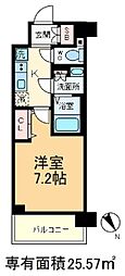 東京メトロ南北線 志茂駅 徒歩10分の賃貸マンション 5階1Kの間取り