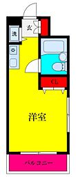 TOP大和 ワンルームの間取図画像