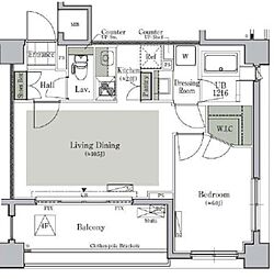 パークキューブ西ヶ原ステージ 3階1LDKの間取り