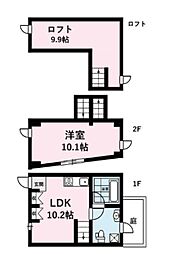 カーサバンデルオーラ 1LDKの間取図画像