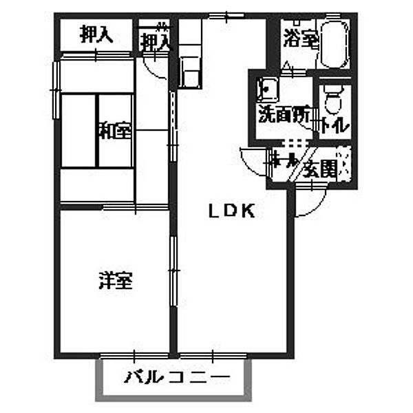 メルベーユ綾中II 0201｜京都府綾部市綾中町中村(賃貸アパート2LDK・2階・50.00㎡)の写真 その2