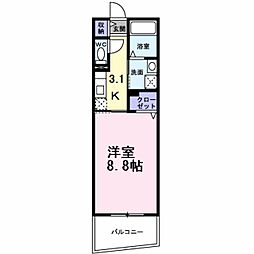 アベニール北花田 3階/-