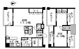 イクシア中野弥生町 1LDKの間取図画像