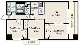 S-FORT亀戸 3LDKの間取図画像