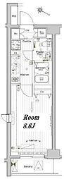 MAKESDESIGN池袋EAST 1Kの間取図画像