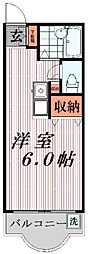 セイコーガーデンふじみ野 ワンルームの間取図画像