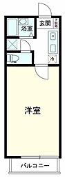 山王ハマセイホウ 1Kの間取図画像