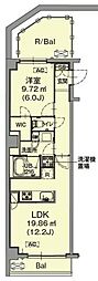 不二美屋III 1LDKの間取図画像