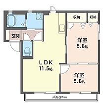 ソール・エステート 00201 ｜ 群馬県前橋市元総社町２丁目20-26（賃貸アパート2LDK・2階・49.25㎡） その2