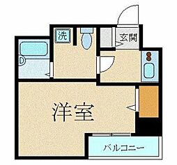 スカイコート日本橋人形町5 1Kの間取図画像