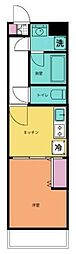 レジデンス八王子上野町 1DKの間取図画像