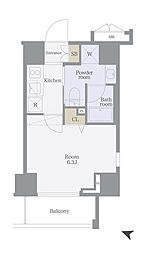 ブライズ森下リベラ 1Kの間取図画像