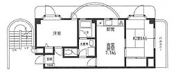 レーゾンデートル湘南 2LDKの間取図画像