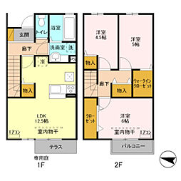 オーキッド 3LDKの間取図画像