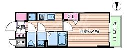 プレサンス福島吉野MENAGE 1Kの間取図画像