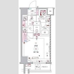 ラグディア北新宿 1Kの間取図画像