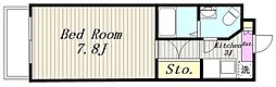 シャンベール・町田 1Kの間取図画像