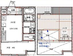 リキューザ井荻 2階1LDKの間取り