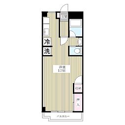 サンハイツ高島平 ワンルームの間取図画像
