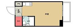 グレイスメゾン城所 ワンルームの間取図画像