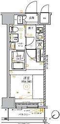 リルシアグランデ横濱吉野町 1Kの間取図画像