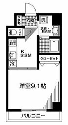 クレスト高円寺 1Kの間取図画像