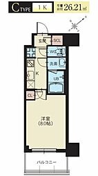 Splendide新横浜 1Kの間取図画像