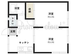 グリーンハイツ 2Kの間取図画像
